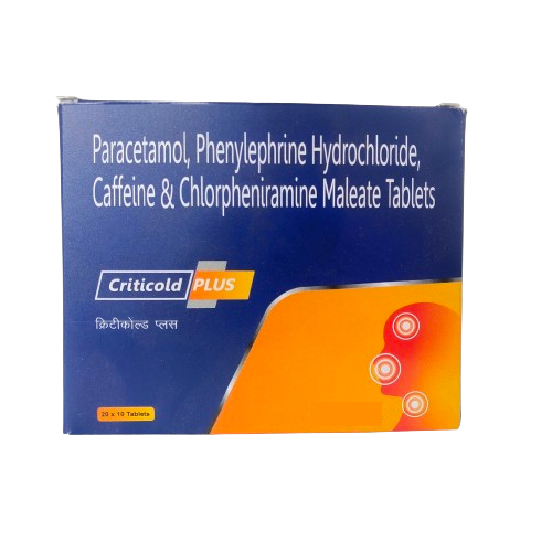 PARACETAMOL 500 MG + PHENYLEPHRINE HCL 12.5 MG + CHLORPHENIRAMINE MALEATE 2 MG + CAFFINE 30 MG