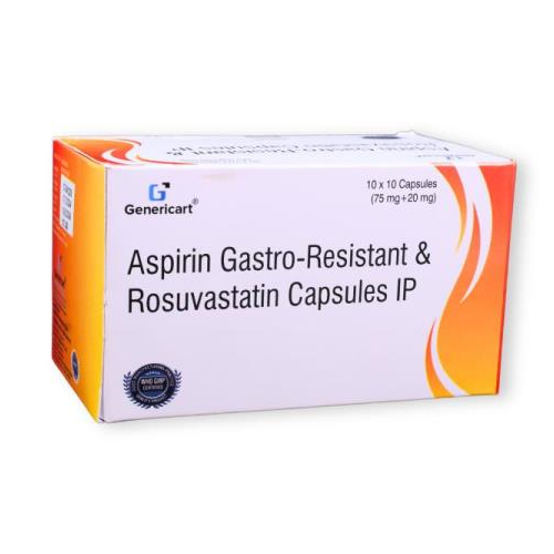 ROSUVASTATIN 20 MG + ASPIRIN 75 MG