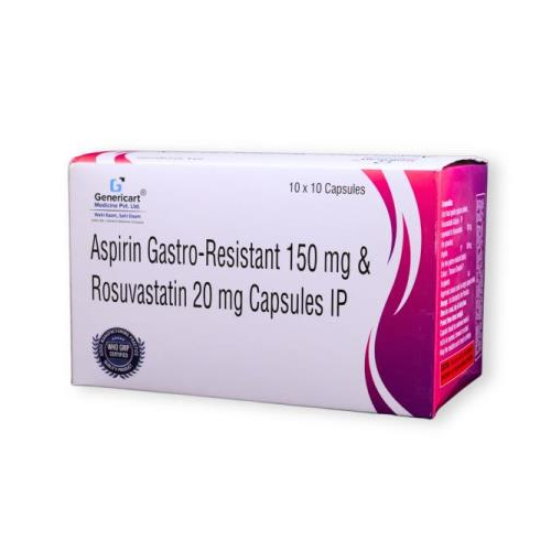 ROSUVASTATIN 20 MG + ASPIRIN 150 MG