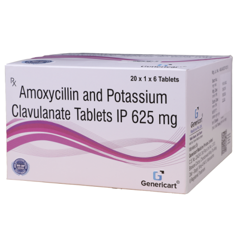 AMOXYCILLIN 500 MG + POTASSIUM CLAVULANATE 125 MG (6 TAB )