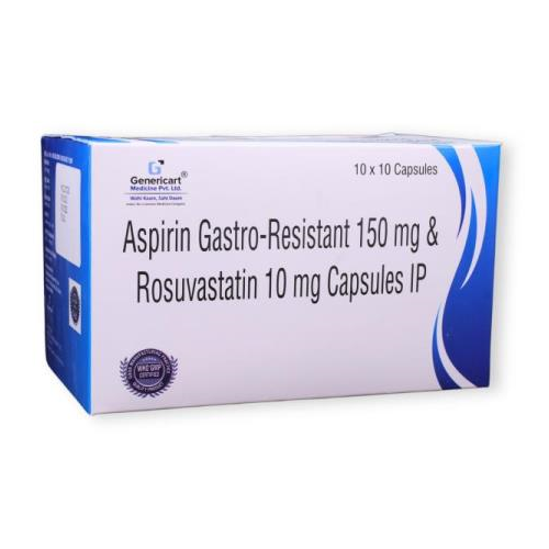 ROSUVASTATIN 10 MG + ASPIRIN 150 MG