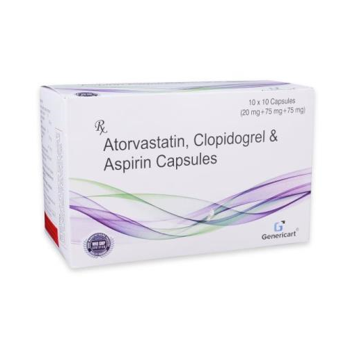 ATORVASTATIN (IR) 20 MG + CLOPIDOGREL  (IR) 75 MG +  ASPIRIN 75 MG (EC)