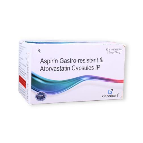 ATORVASTATIN 10 MG + ASPIRIN 75 MG