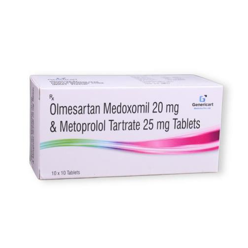 OLMESARTAN MEDOXOMIL 20 MG +  METOPROLOL TARTRATE 25 MG