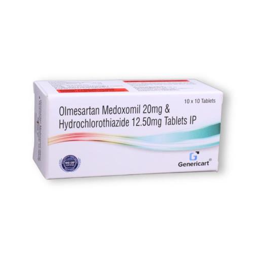 OLMESARTAN MEDOXOMIL 20 MG + HYDROCHLOROTHIAZIDE 12.50 MG