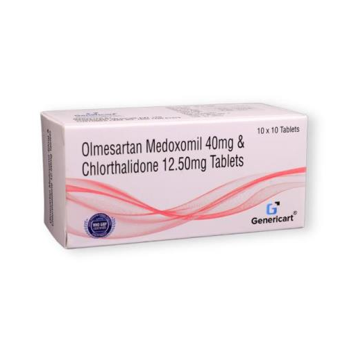 OLMESARTAN MEDOXOMIL 40 MG +  CHLORTHALIDONE 12.50 MG