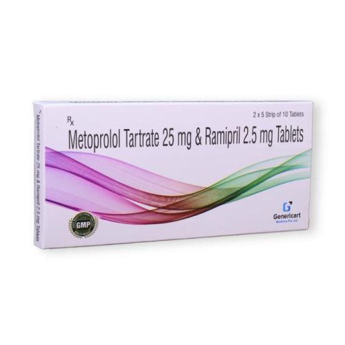 METOPROLOL TARTRATE 25 MG + RAMIPRIL 2.5 MG