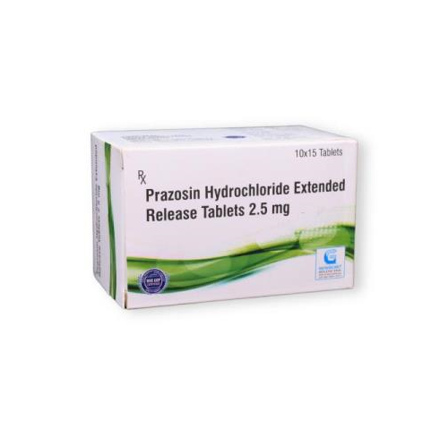 PRAZOSIN EXTND RELEASE 2.5 MG