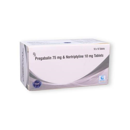 PREGABALIN 75 MG + NORTRIPTYLINE 10 MG