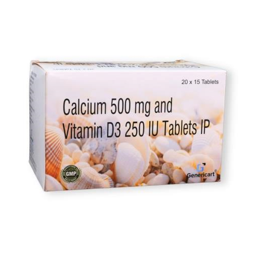 CALCIUM 500 MG + VITAMIN D3 250 IU