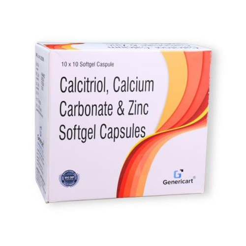 CALCIUM CARBONATE 500 MG + CALCITRIOL 0.25 MCG + ZINC SULPHATE MONOHYDRATE 7.5 MG