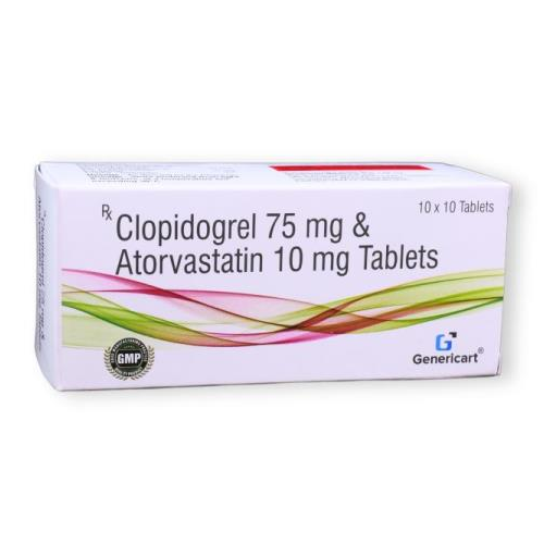 CLOPIDOGREL 75 MG + ATORVASTATIN 10 MG