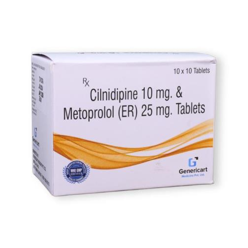 CILNIDIPINE 10 MG + METOPROLOL 25 MG ER