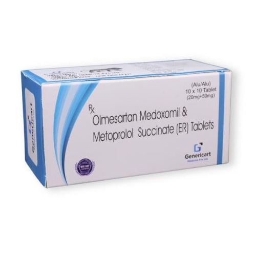 OLMESARTAN MEDOXOMIL 20 MG +  METOPROLOL SUCCINATE 50 MG (ER)