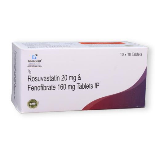 ROSUVASTATIN 20 MG + FENOFIBRATE 160 MG