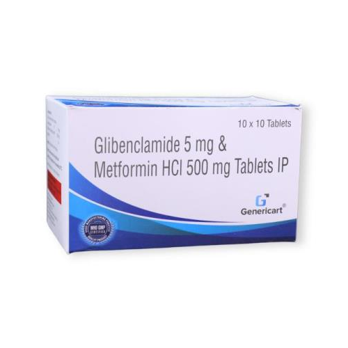 GLIBENCLAMIDE 5 MG + METFORMIN HYDROCHLORIDE 500 MG